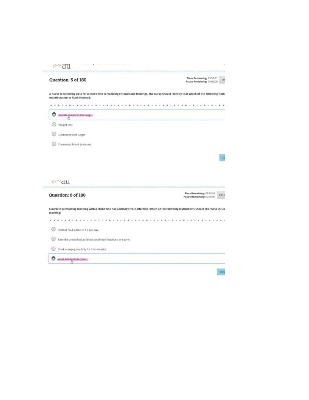 Preview page 3 of ATI PN Comprehensive Predictor Exit Level  3 Exam with NGN With screenshots,  questions, and correct verified answers.