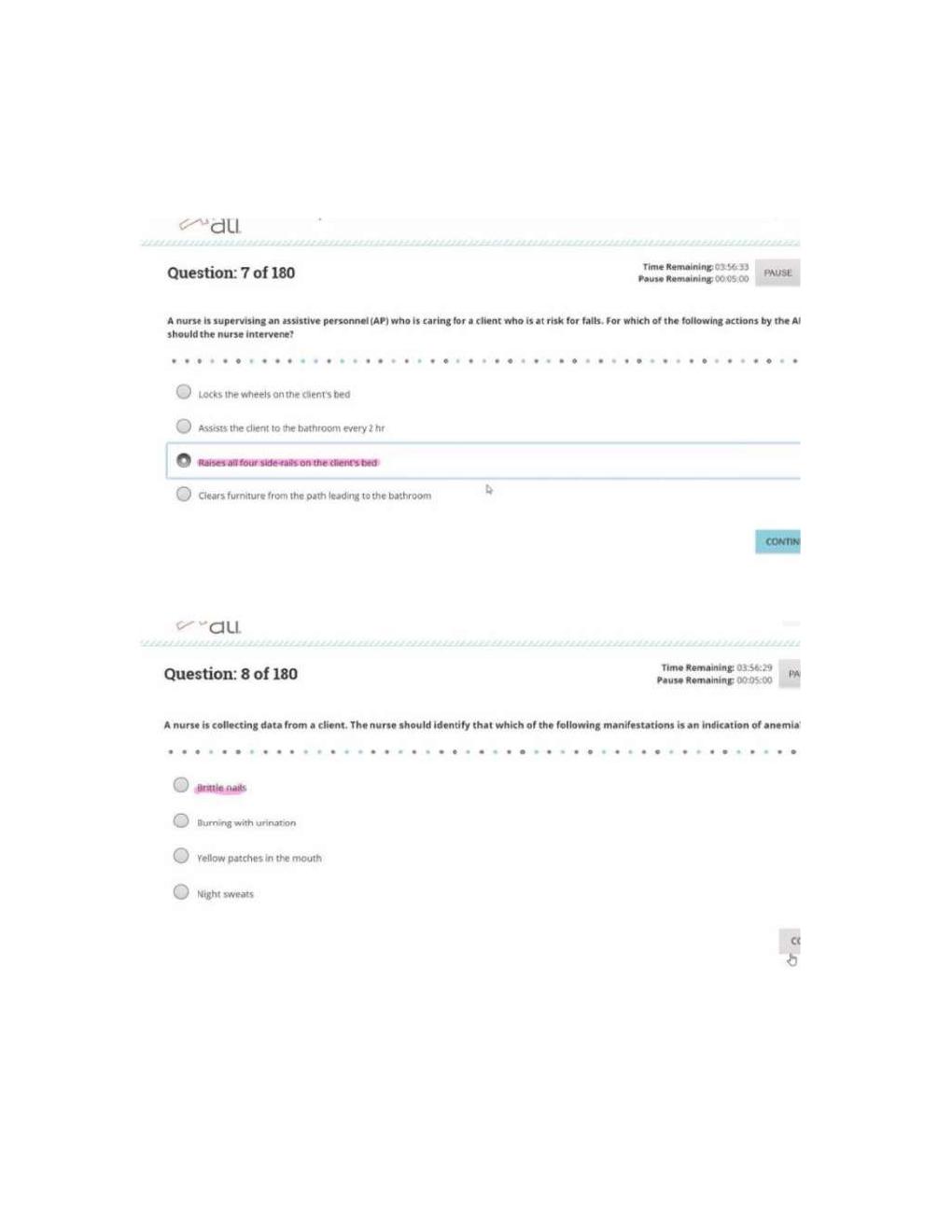 Preview page 4 of ATI PN Comprehensive Predictor Exit Level  3 Exam with NGN With screenshots,  questions, and correct verified answers.