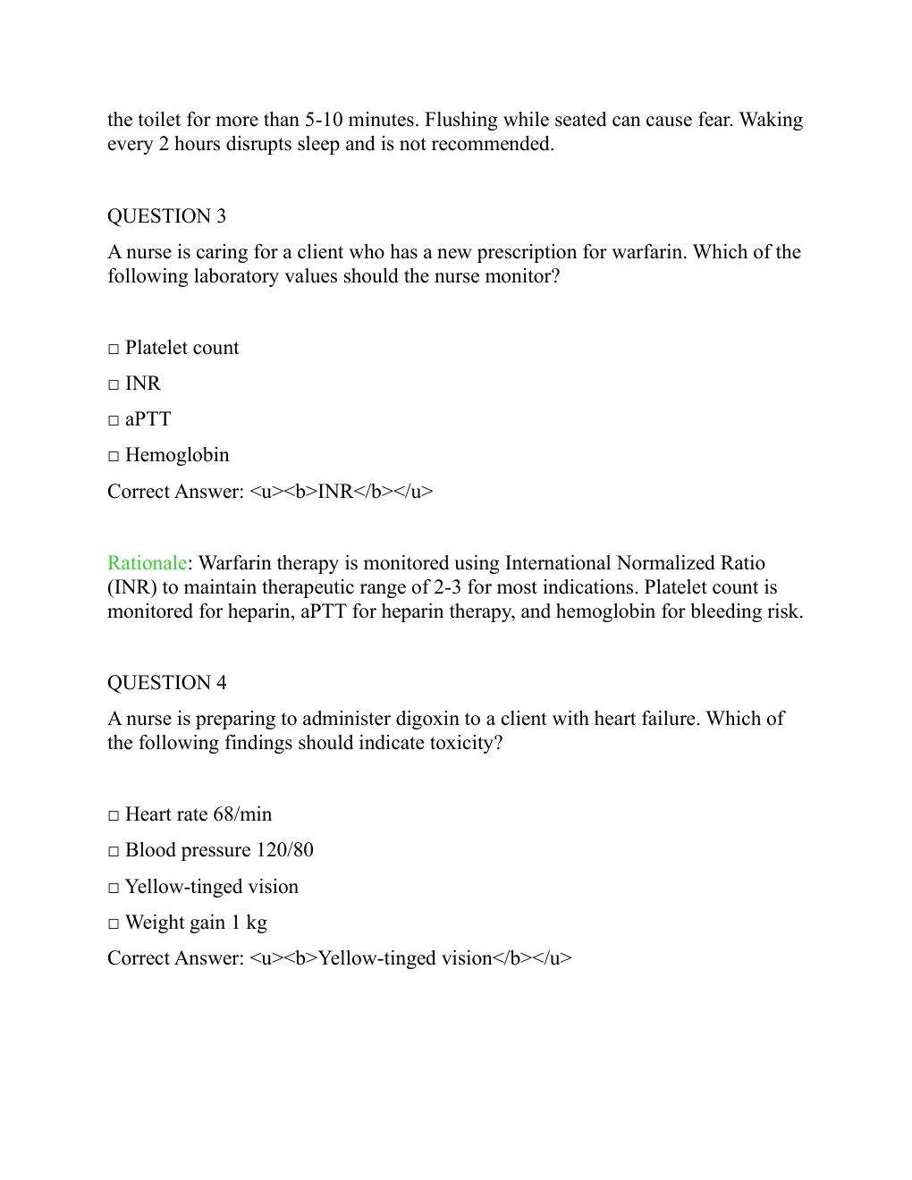 Preview page 7 of ATI PN Comprehensive Predictor Exit Level  3 Exam with NGN With screenshots,  questions, and correct verified answers.