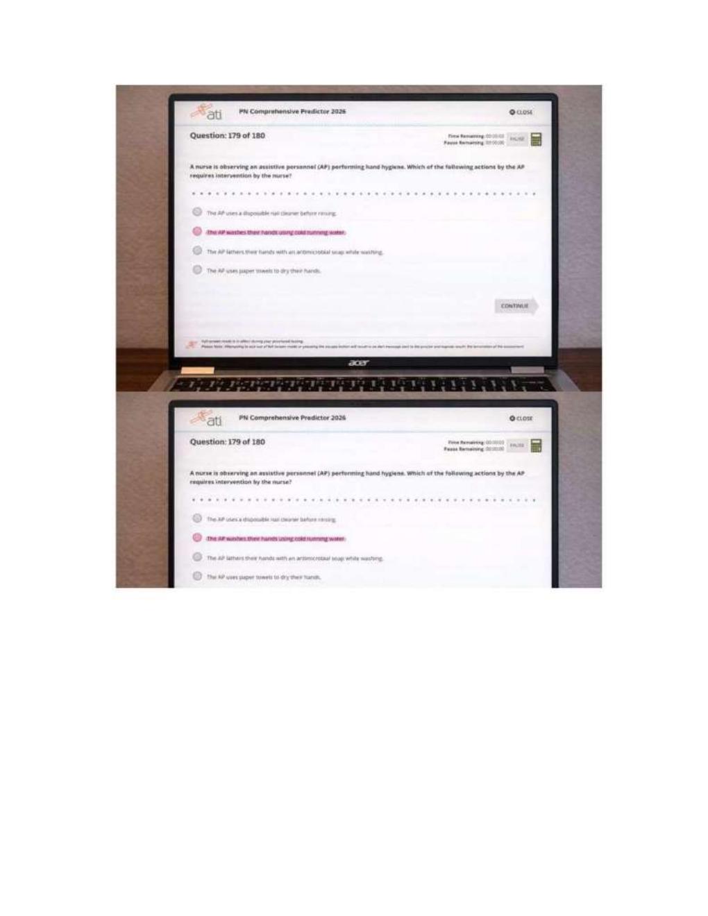 Preview page 2 of ATI PN Comprehensive Predictor Exit Level  3 Exam With screenshots, questions, and  correct verified answers. Guaranteed