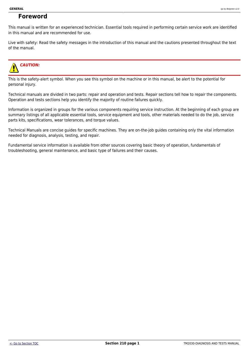 Preview page 6 of John Deere 7610 7710 7810 Tractor Operation Test Manual
