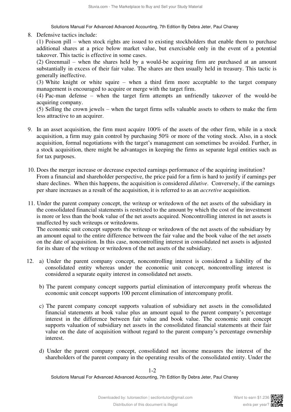 Preview page 4 of Solutions Manual For Advanced Accounting 7th Edition By Debra Jeter, Paul Chaney