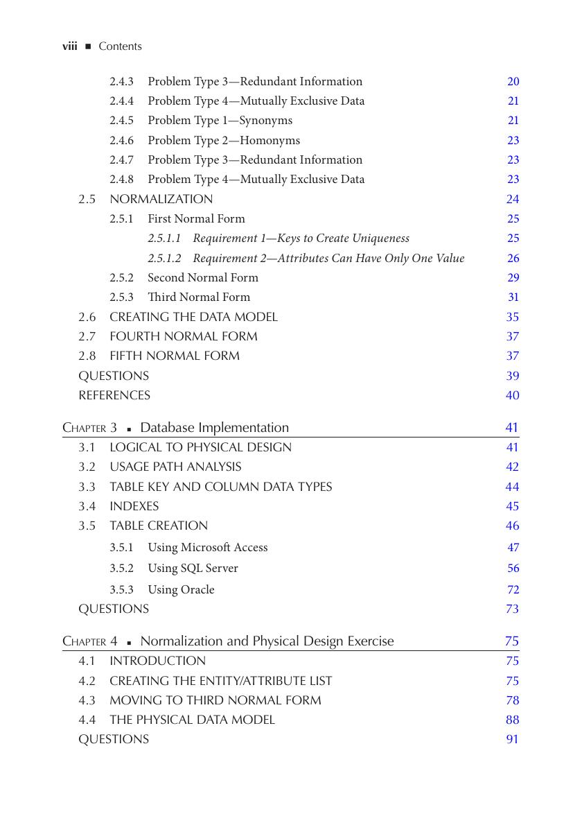 Preview page 9 of eBook [PDF] A Practical Guide to Database Design 2nd Edition By Hogan, Rex