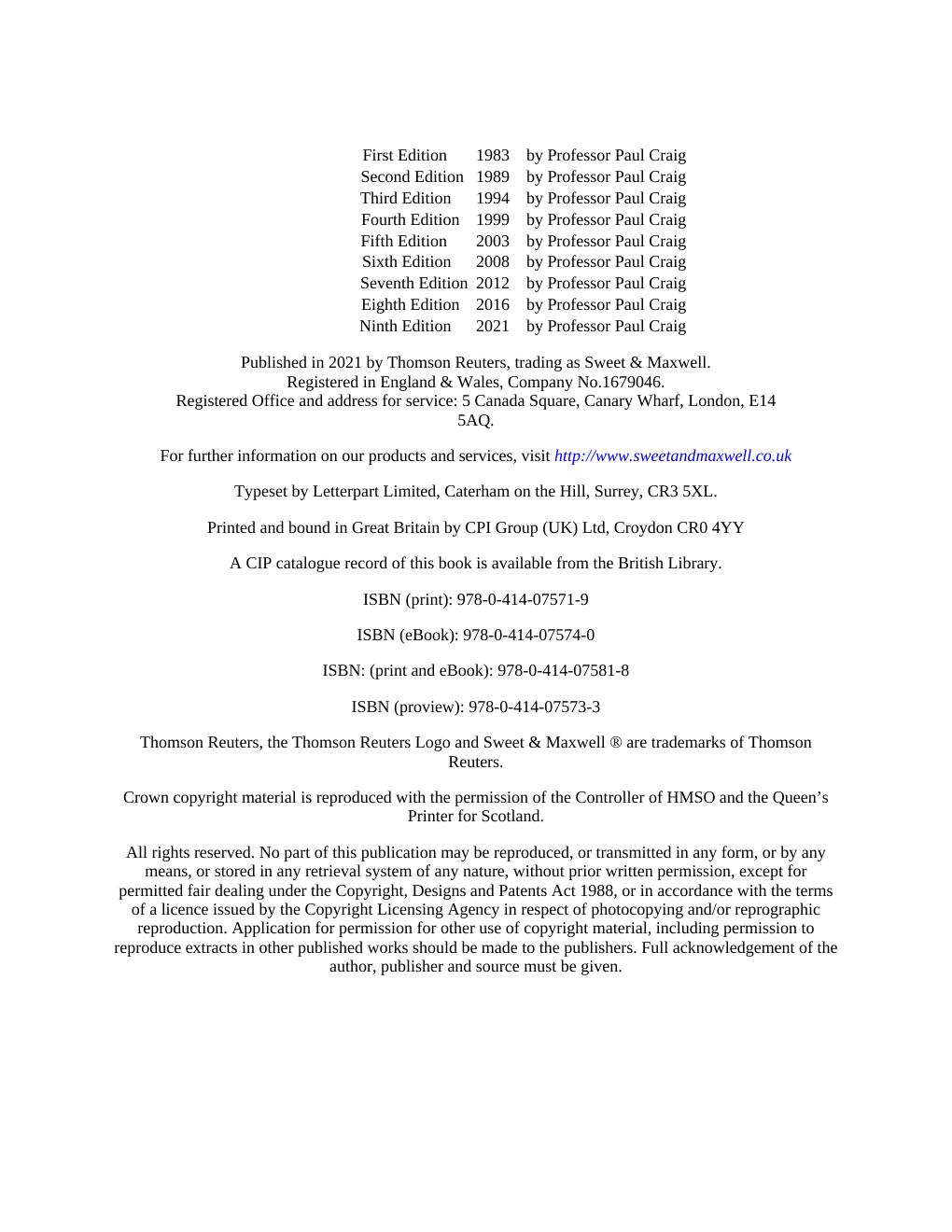 Preview page 4 of Administrative Law 9th Edition By Craig, Paul