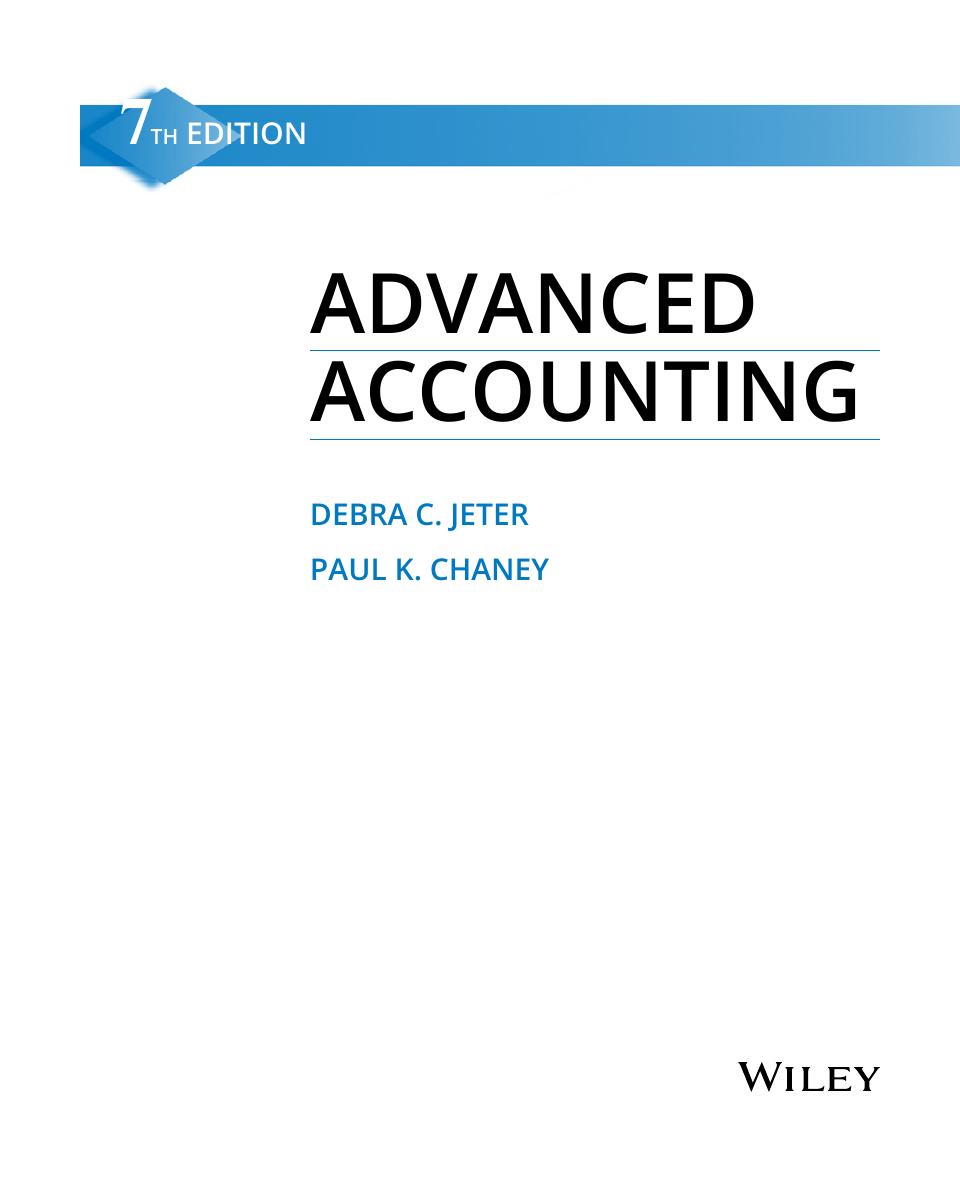 Preview page 3 of Advanced Accounting 7th Edition By Debra C Jeter, Paul K Chaney