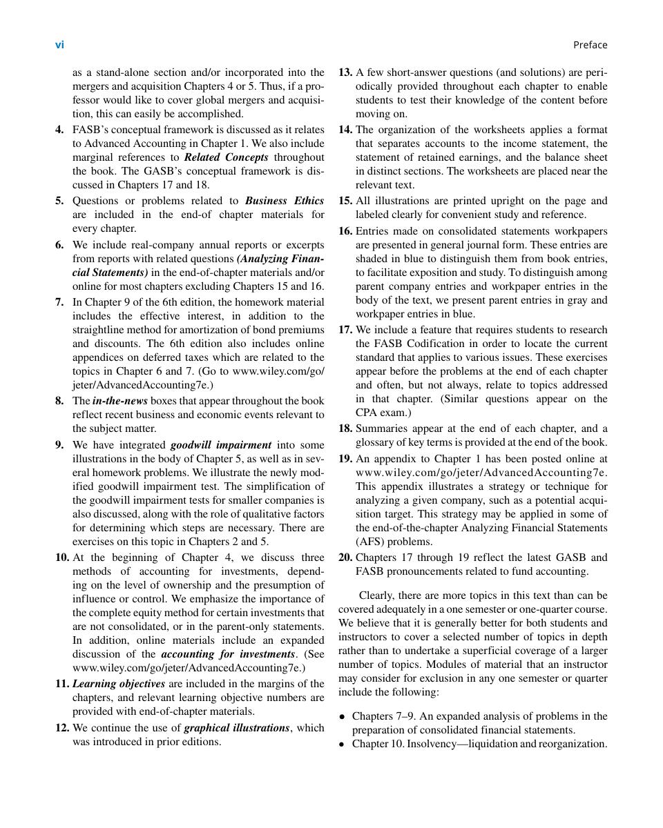 Preview page 8 of Advanced Accounting 7th Edition By Debra C Jeter, Paul K Chaney