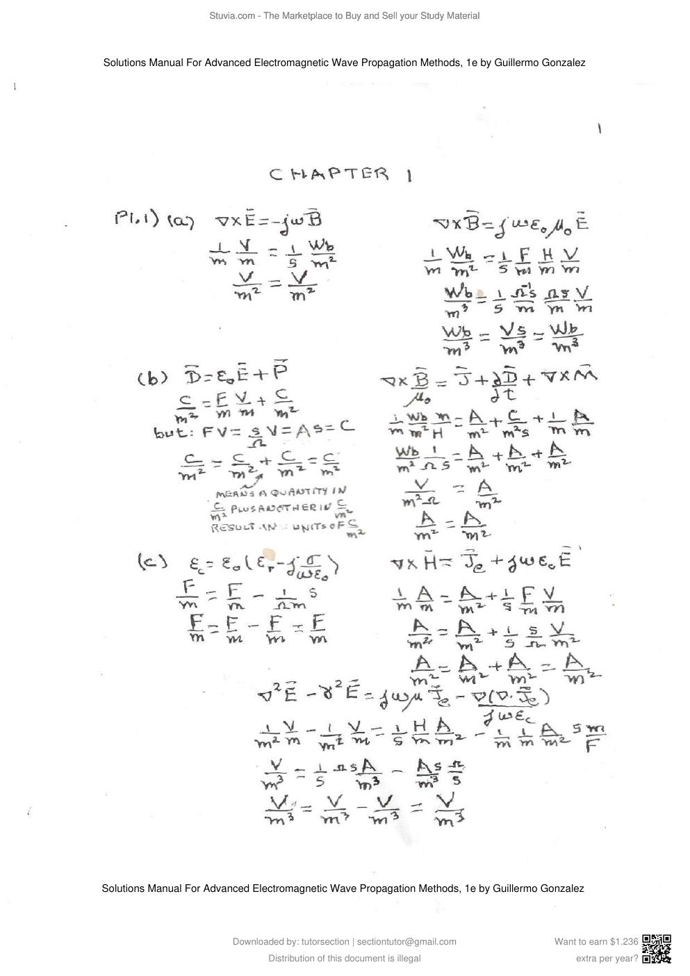 Preview page 3 of Solutions Manual For Advanced Electromagnetic Wave Propagation Methods, 1st Edition By Guillermo Gonzalez