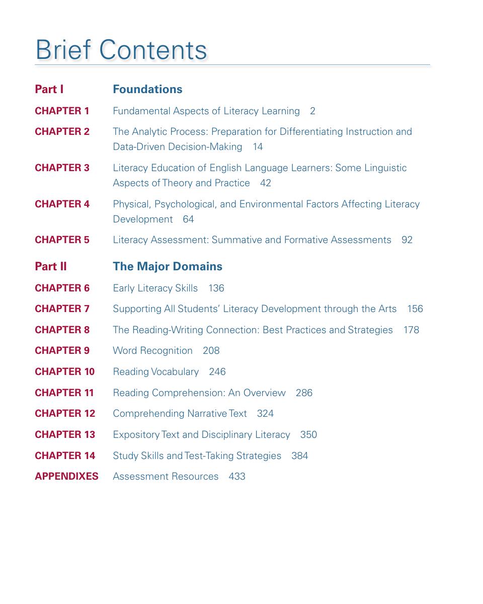 Preview page 7 of (ORG) Multiple Paths to Literacy Assessment and Differentiated Instruction for Diverse Learners K-12 9th Edition By Joan