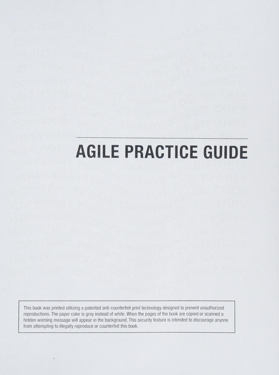 Preview page 2 of eBook PDF (Scan) Agile Practice Guide By Project Management Institute
