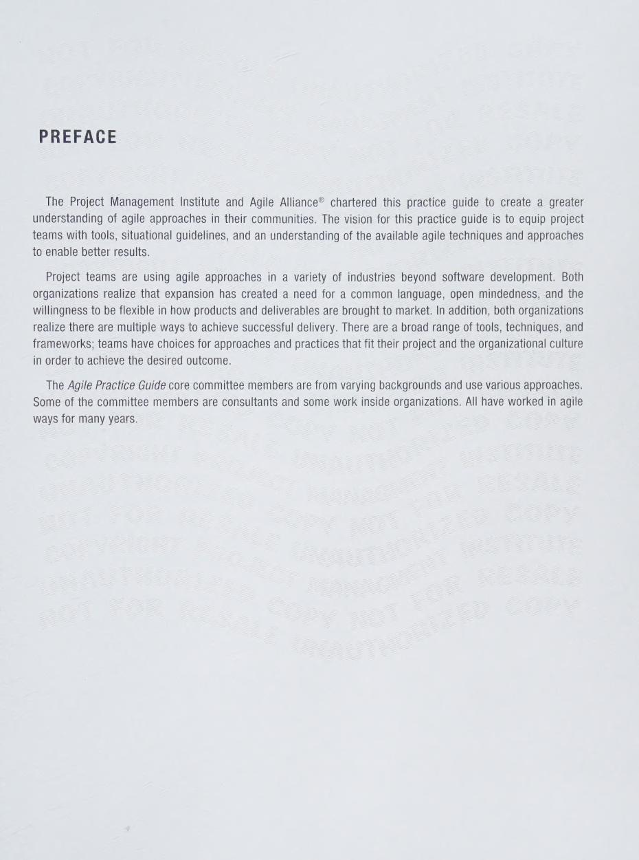 Preview page 5 of eBook PDF (Scan) Agile Practice Guide By Project Management Institute