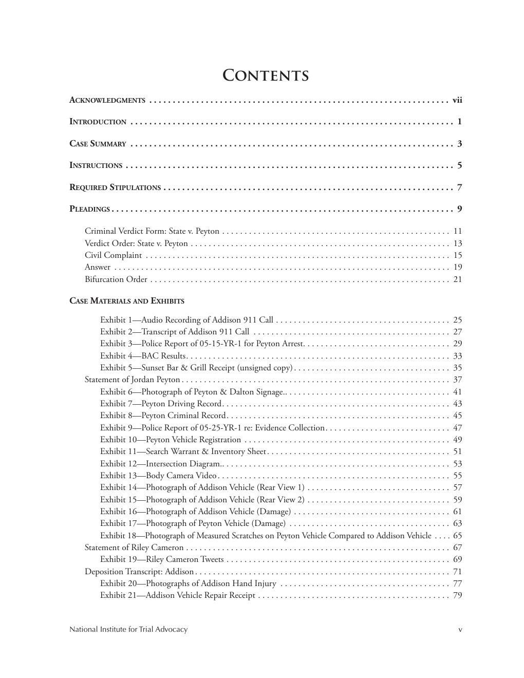 Preview page 6 of eBook PDF Addison v. Peyton Case File 3rd Edition By Elizabeth Boals