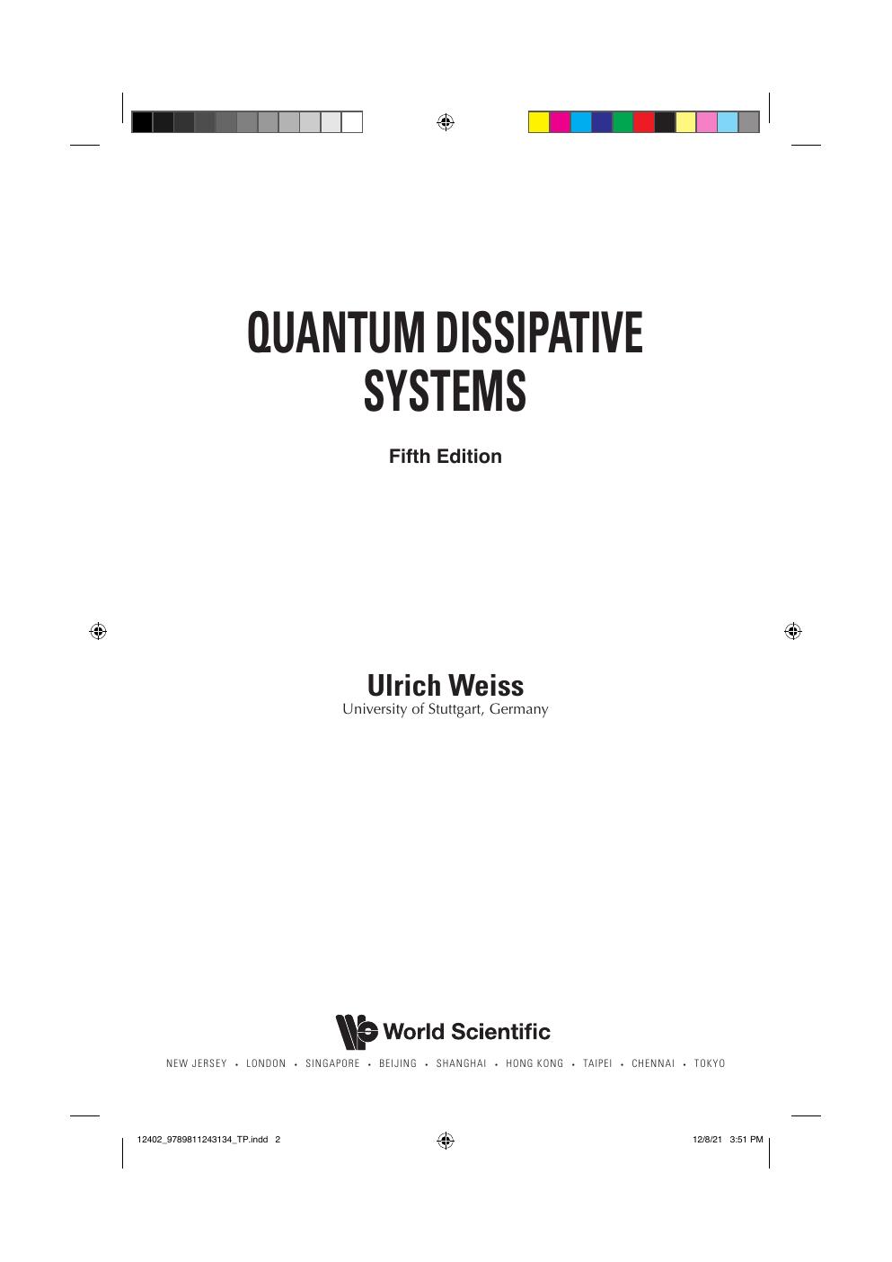 Preview page 4 of eBook PDF Quantum Dissipative Systems 5th Edition By Ulrich Weiss