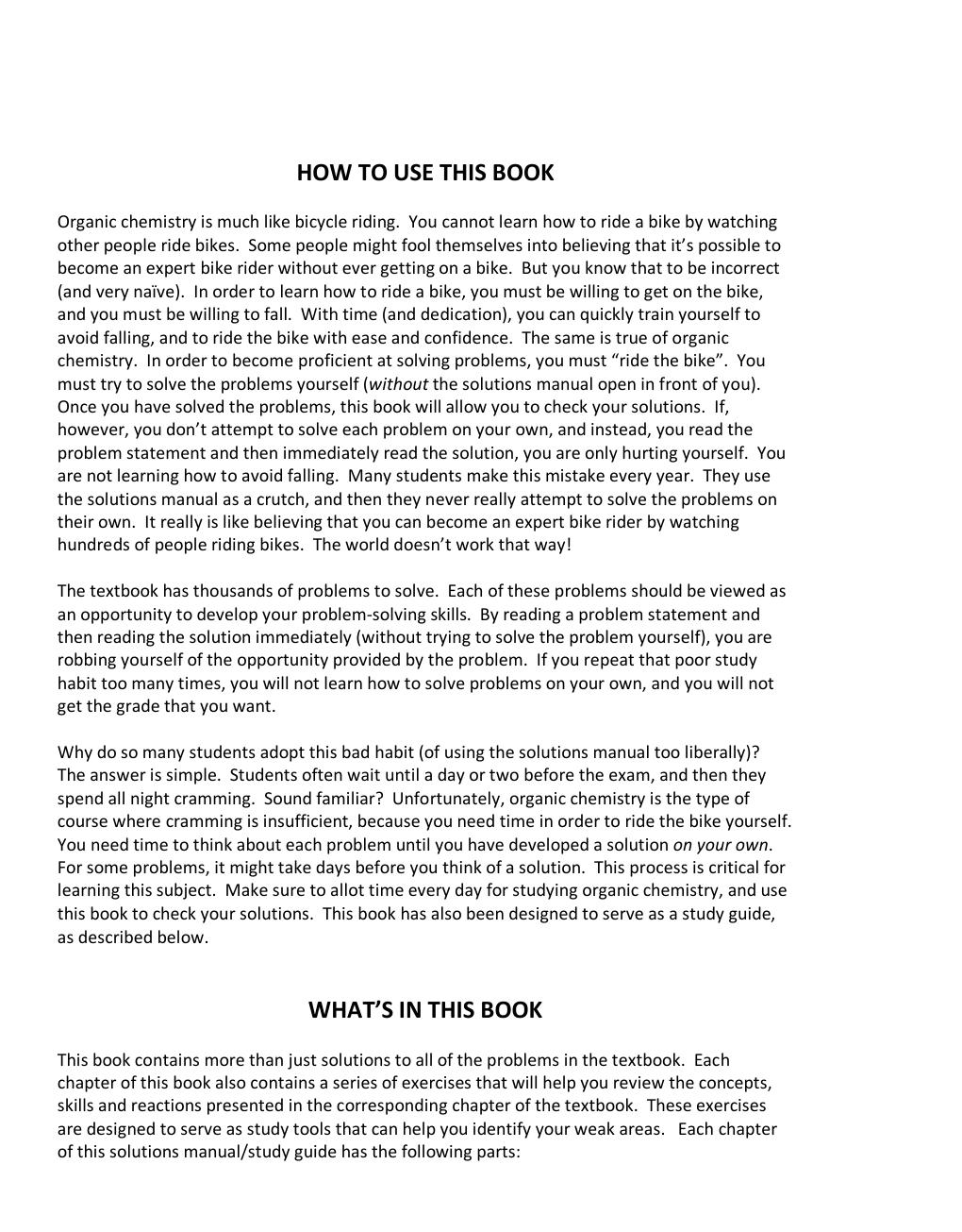 Preview page 7 of Solutions Manual for Organic Chemistry by David Klein 4th Edition Includes Appendices! ALREADY RATED A+ 100% CORRECT ANS
