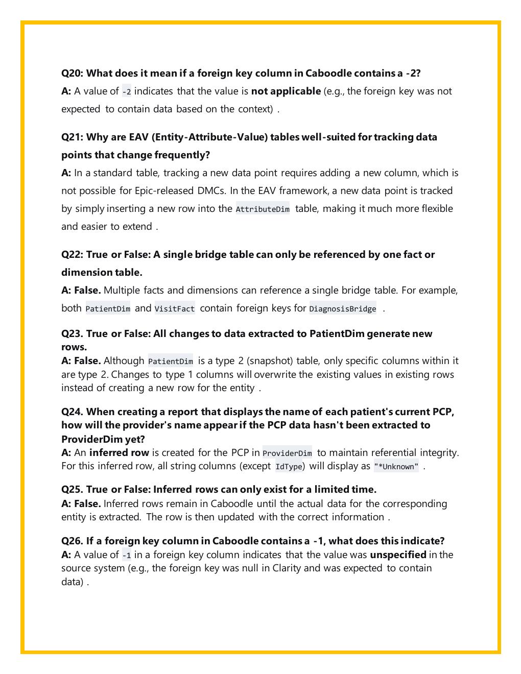 Preview page 4 of CDW110v Caboodle Data Model Fundamentals Exam 2023 Study Guide  | Complete Question Bank with 300+ Real Exam Questions a