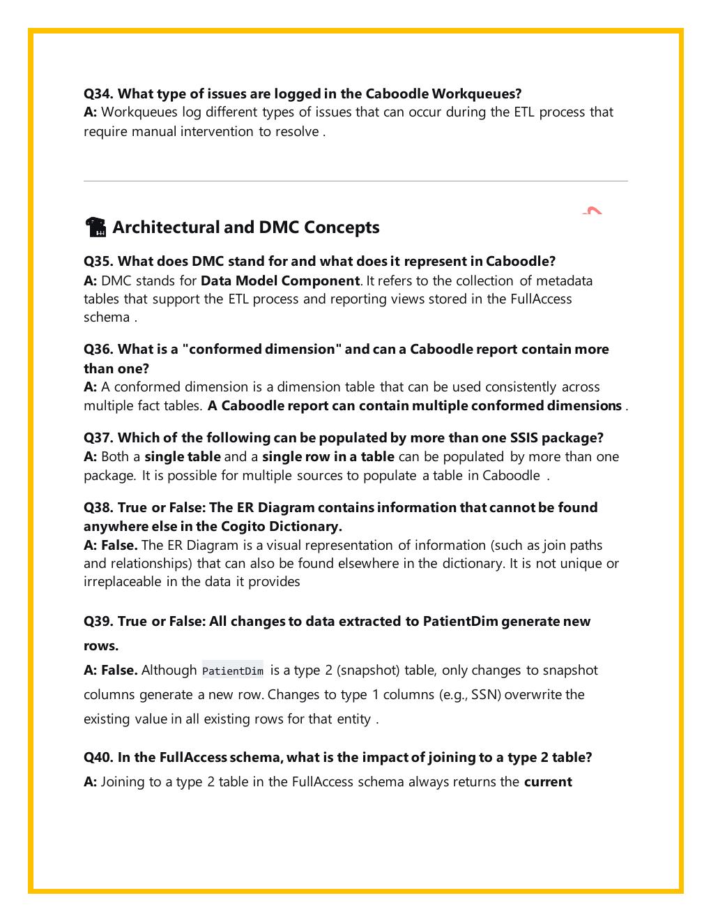 Preview page 6 of CDW110v Caboodle Data Model Fundamentals Exam 2023 Study Guide  | Complete Question Bank with 300+ Real Exam Questions a