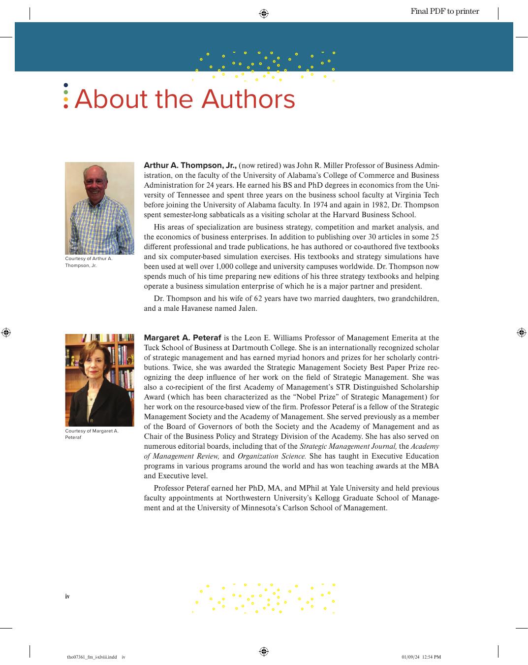 Preview page 5 of Crafting & Executing Strategy The Quest for Competitive Advantage Concepts and Cases 2024 Release By Arthur Thompson