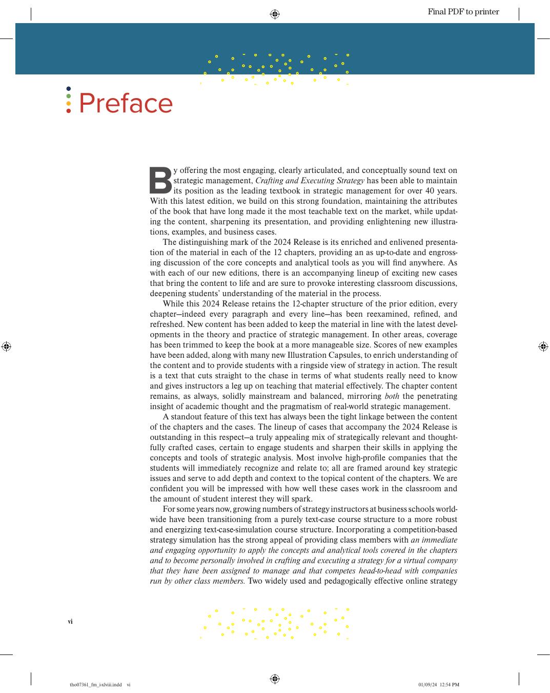 Preview page 7 of Crafting & Executing Strategy The Quest for Competitive Advantage Concepts and Cases 2024 Release By Arthur Thompson