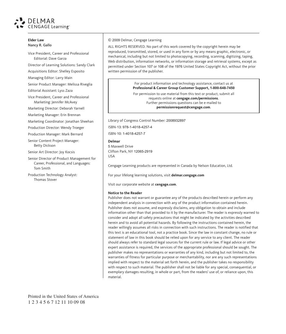Preview page 3 of eBook PDF Elder Law 1st Edition By Nancy Gallo