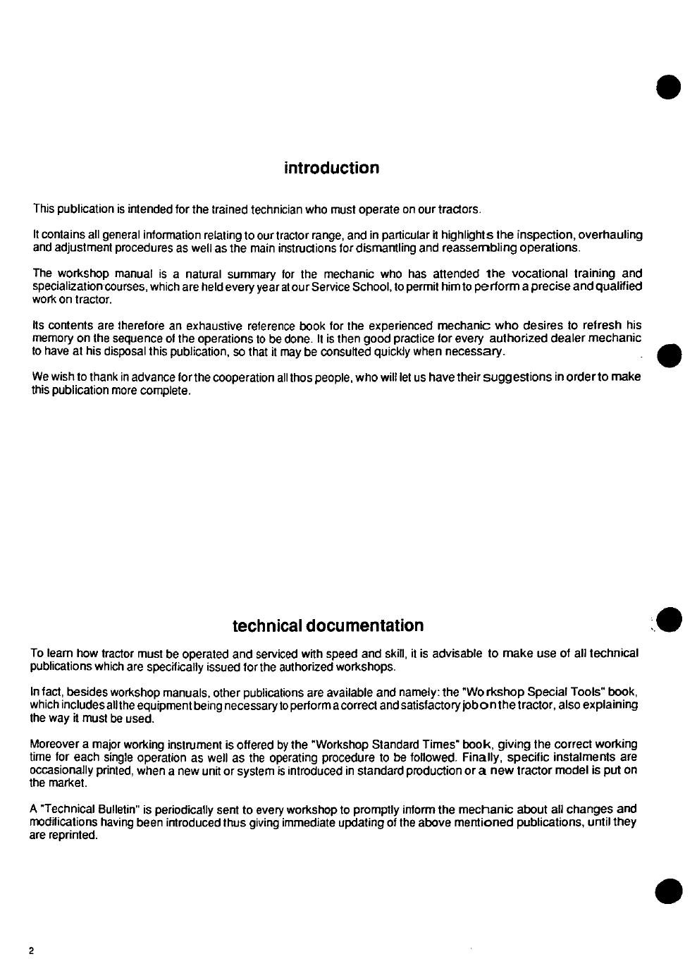 Preview page 2 of SAME ANTARES 100 110 130 WORKSHOP REPAIR SERVICE MANUAL