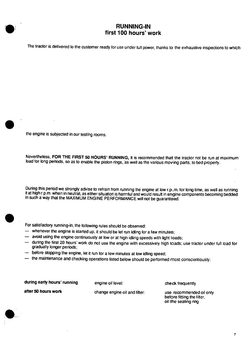 Preview page 7 of SAME ANTARES 100 110 130 WORKSHOP REPAIR SERVICE MANUAL