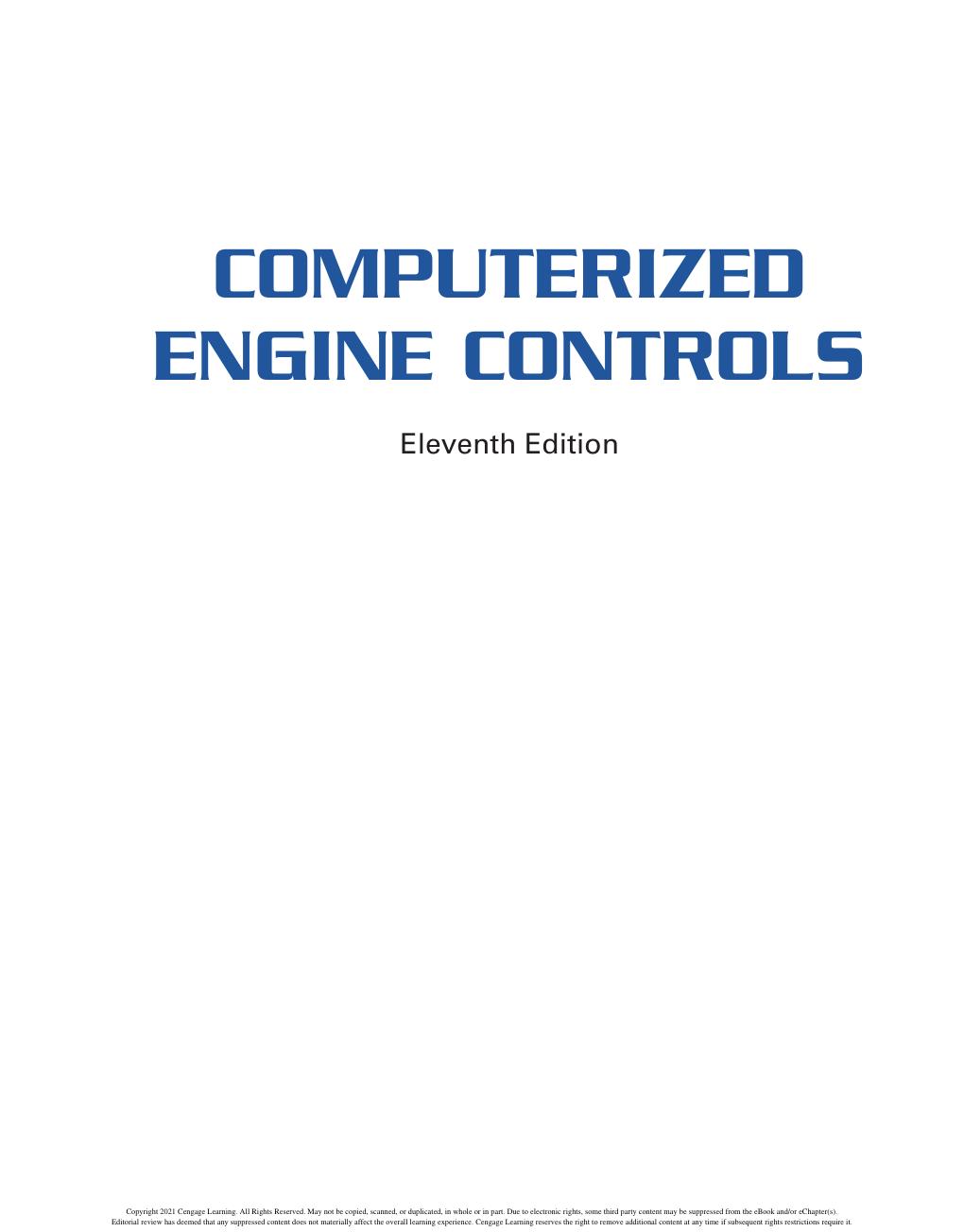 Preview page 3 of eBook PDF Computerized Engine Controls 11th Edition By Steve V. Hatch