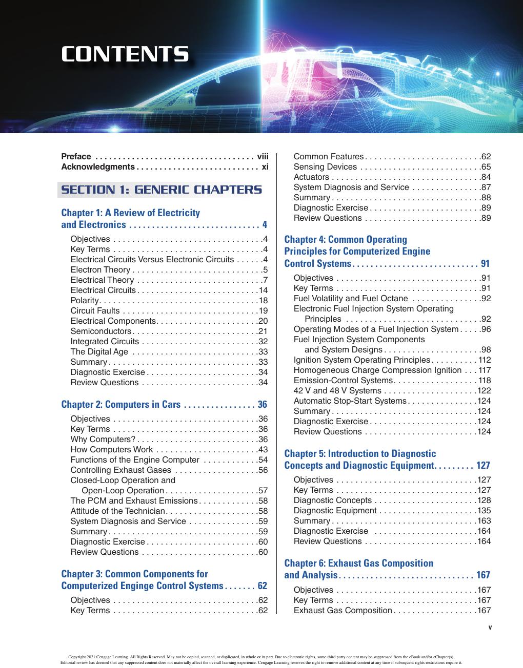 Preview page 7 of eBook PDF Computerized Engine Controls 11th Edition By Steve V. Hatch