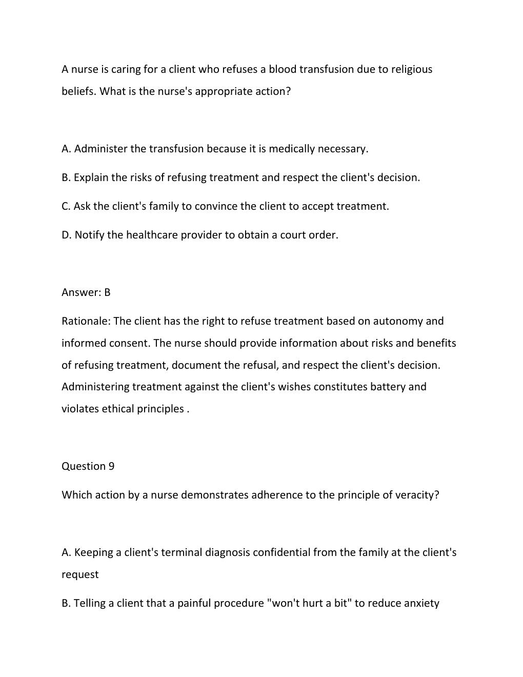 Preview page 7 of Saunders comprehensive review  examination 9th edition by silvestri chapter 1-44.......