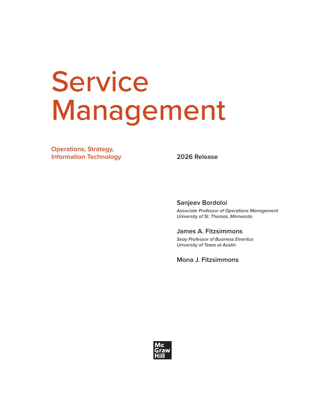Preview page 2 of ISE Service Management Operations Strategy Information Technology 2026 Evergreen Release By Sanjeev Bordoloi, James Fitz