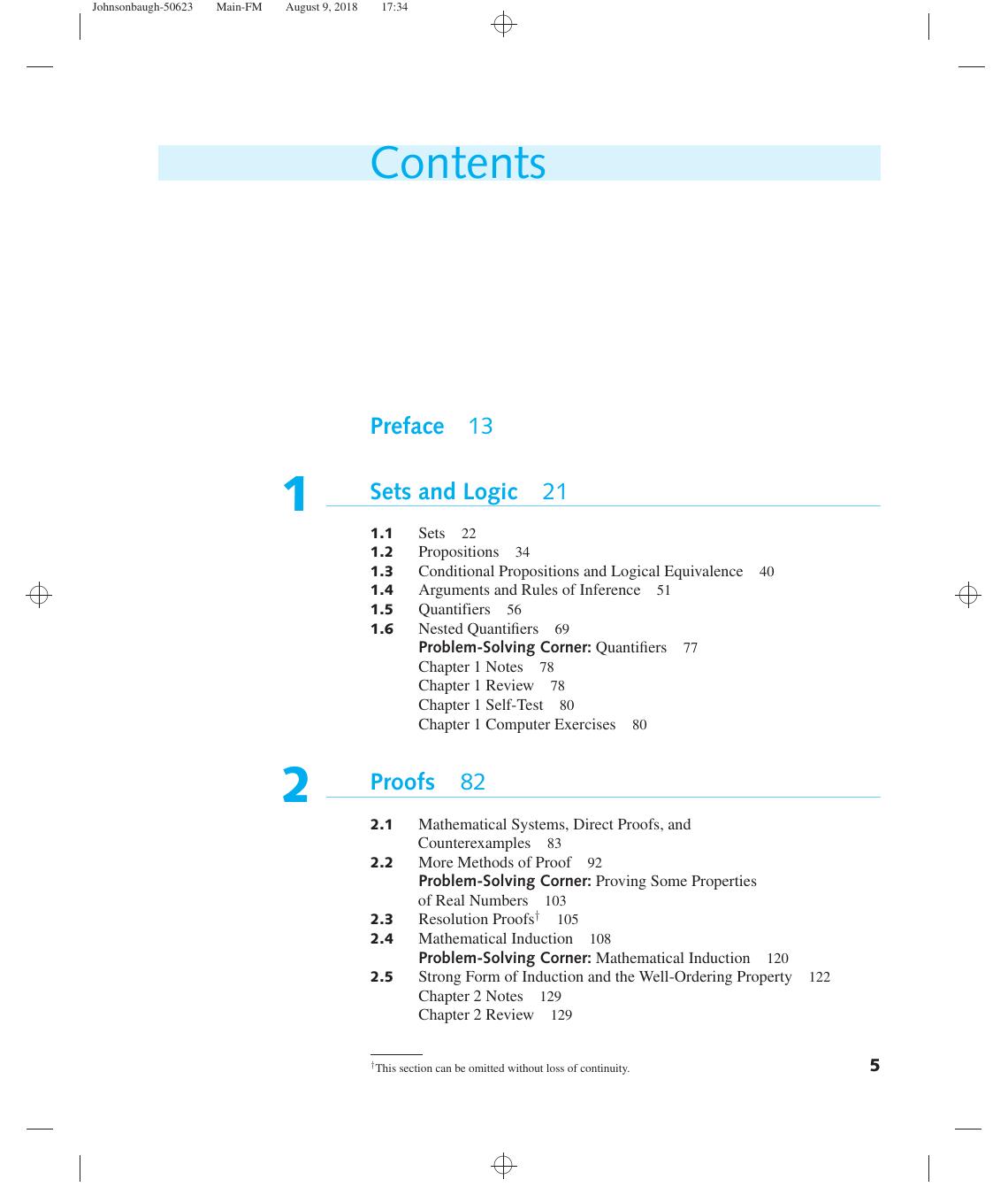 Preview page 7 of Discrete Mathematics 8th Global Edition By Richard Johnsonbaugh
