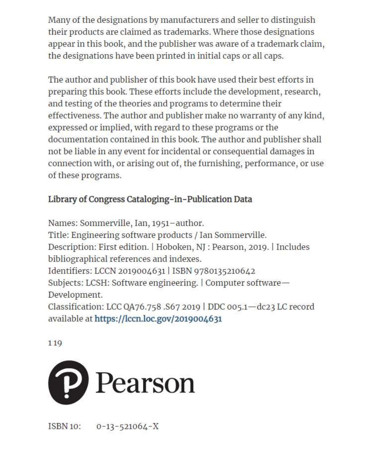 Preview page 4 of eBook [PDF] Engineering Software Products An Introduction to Modern Software Engineering 1st Edition By Ian Sommerville