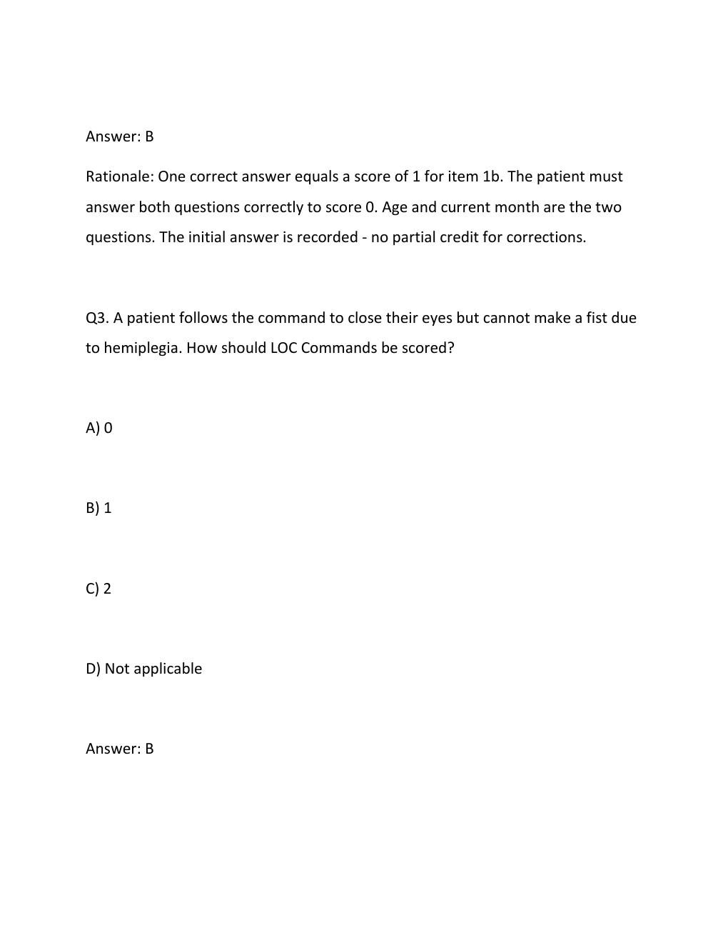 Preview page 8 of Nih stroke scale group a test answers (patients 1-6) – complete answer key updated spring
