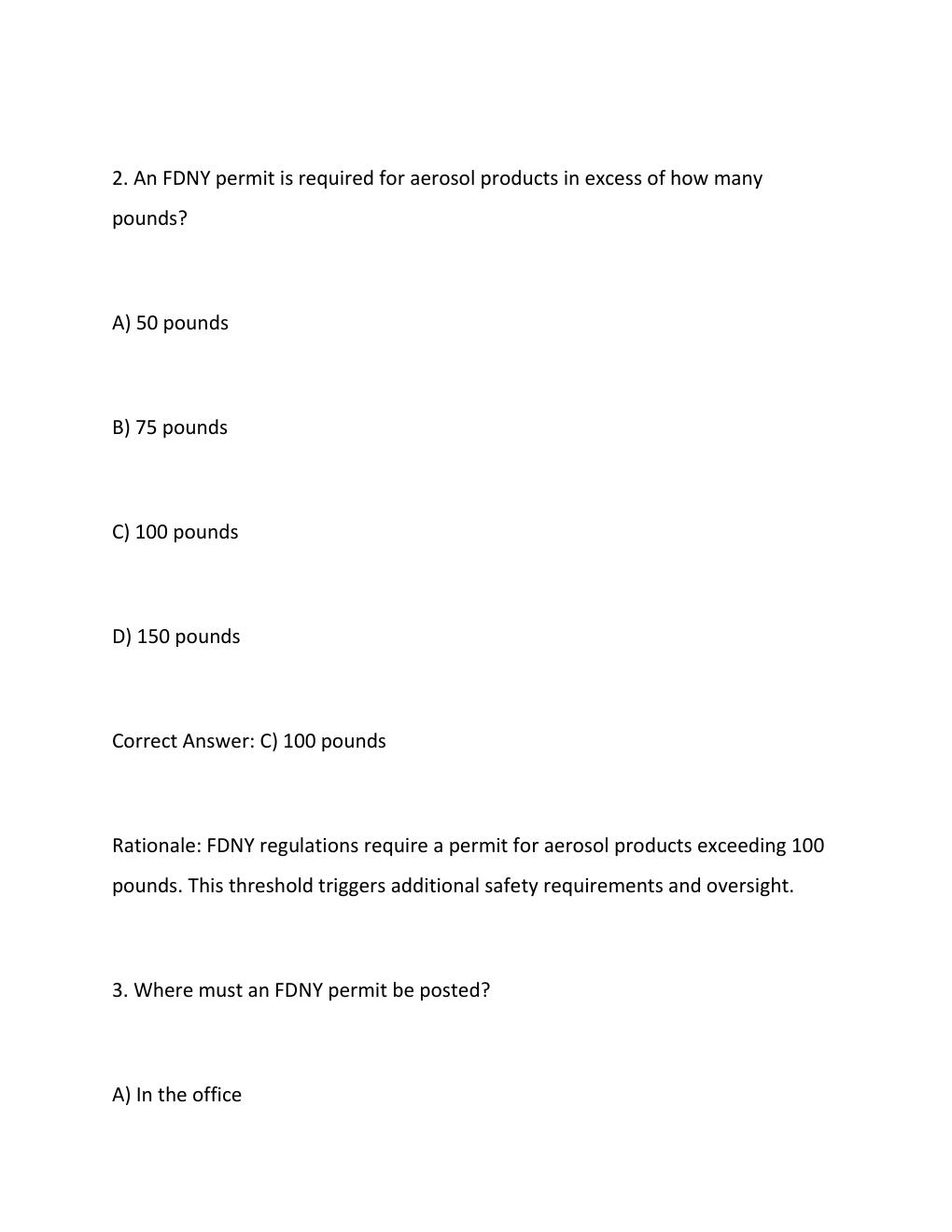 Preview page 2 of A-49 fdny test exam  questions with 100% correct answers  updated & verified.....