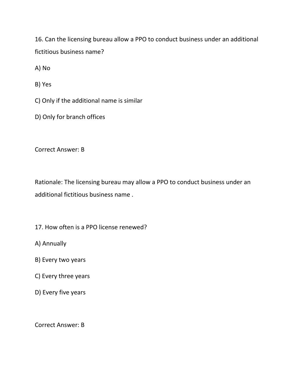 Preview page 10 of Private Patrol Operator (PPO) Test Exam  – Complete Questions and Correct Answers.....