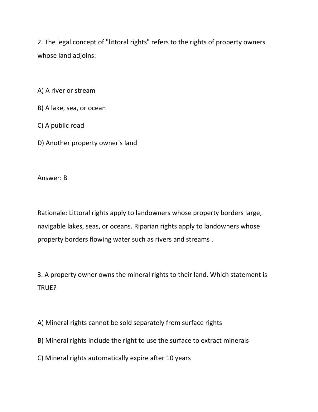 Preview page 2 of Aceable Agent Texas Real Estate Principles I 2026 COMPLETE EXAM TEST