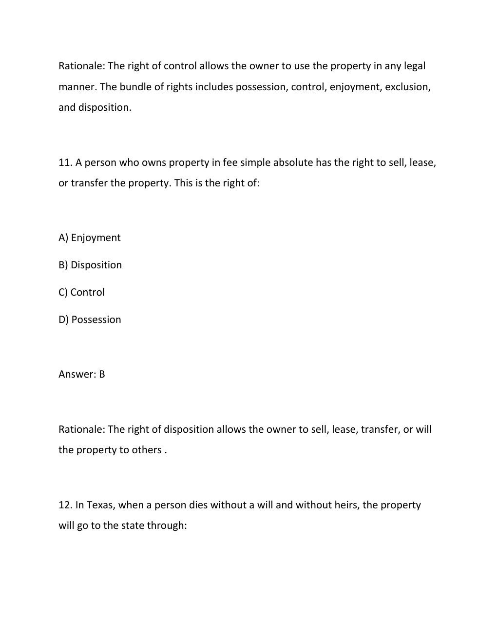 Preview page 8 of Aceable Agent Texas Real Estate Principles I 2026 COMPLETE EXAM TEST