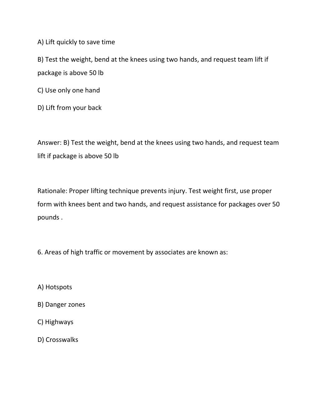 Preview page 4 of Amazon Driver Training 2026 update comprehensive questions and verified answers (complete solutions) ASSURED SUCCESS GRA