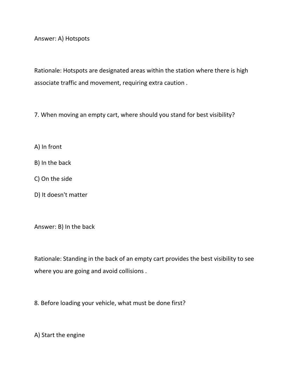 Preview page 5 of Amazon Driver Training 2026 update comprehensive questions and verified answers (complete solutions) ASSURED SUCCESS GRA
