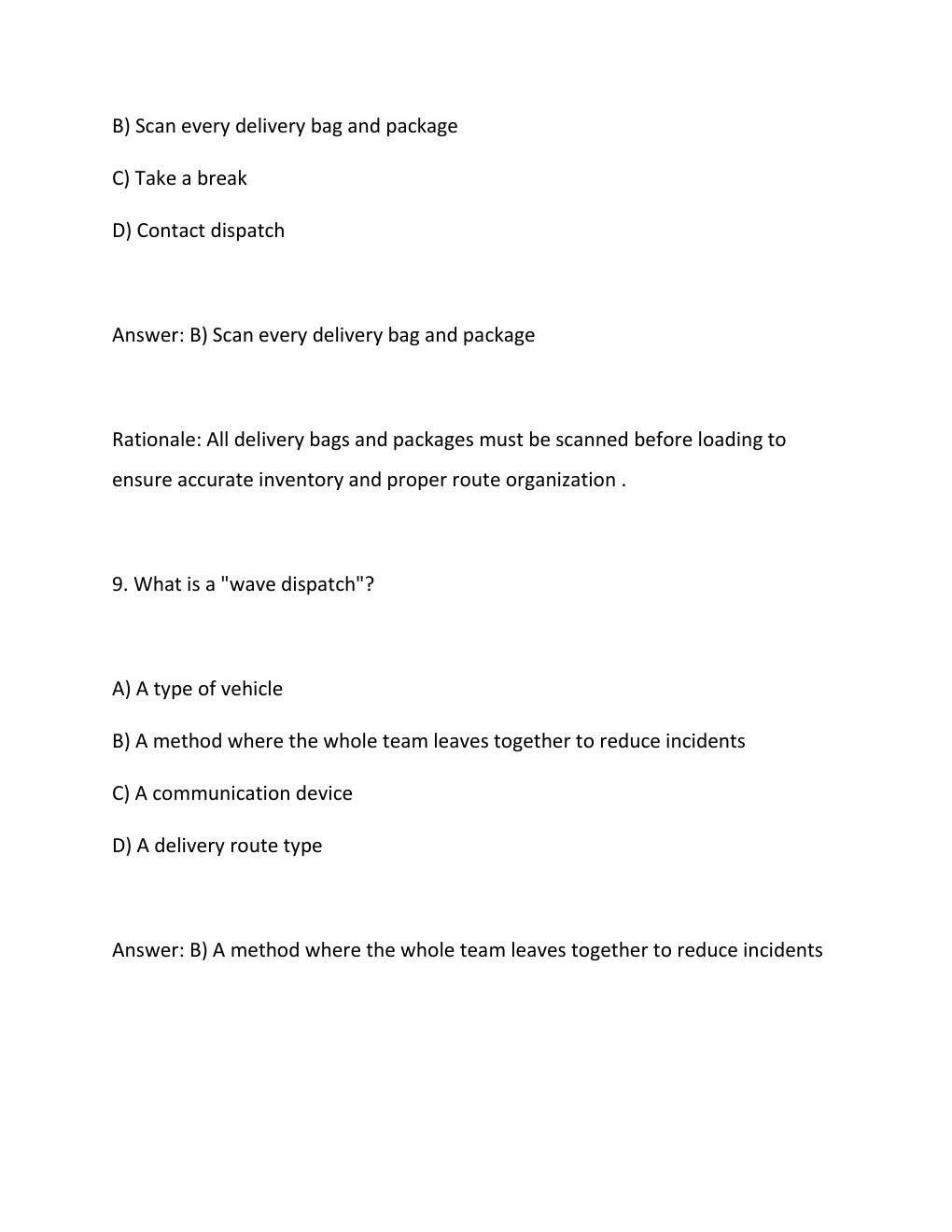 Preview page 6 of Amazon Driver Training 2026 update comprehensive questions and verified answers (complete solutions) ASSURED SUCCESS GRA
