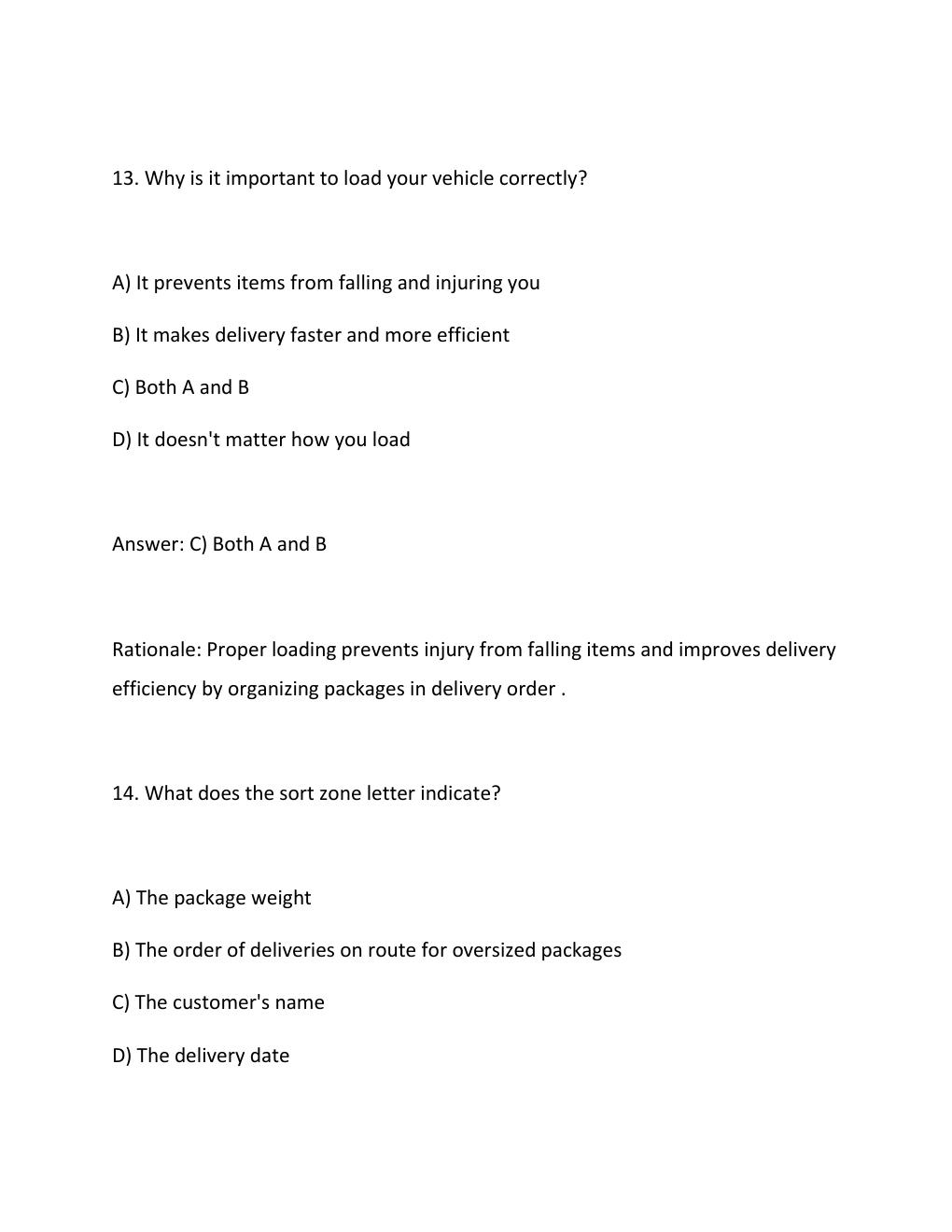 Preview page 9 of Amazon Driver Training 2026 update comprehensive questions and verified answers (complete solutions) ASSURED SUCCESS GRA