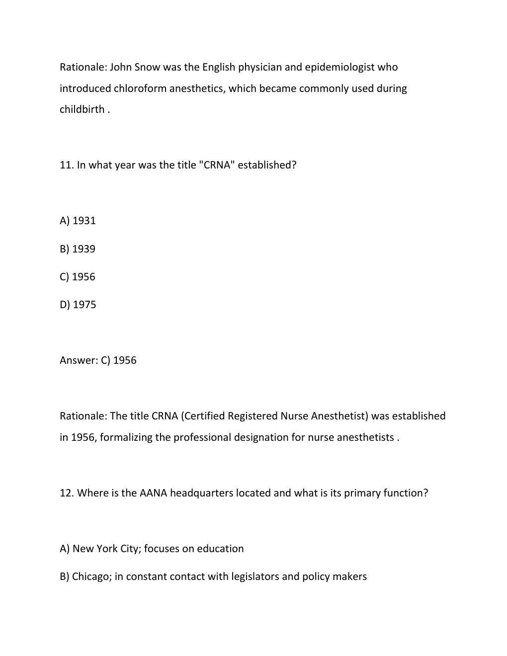 Preview page 8 of ANE 695 Module 1 Lesson  update comprehensive questions and verified answers (complete solutions) ASSURED SUCCESS GRADE