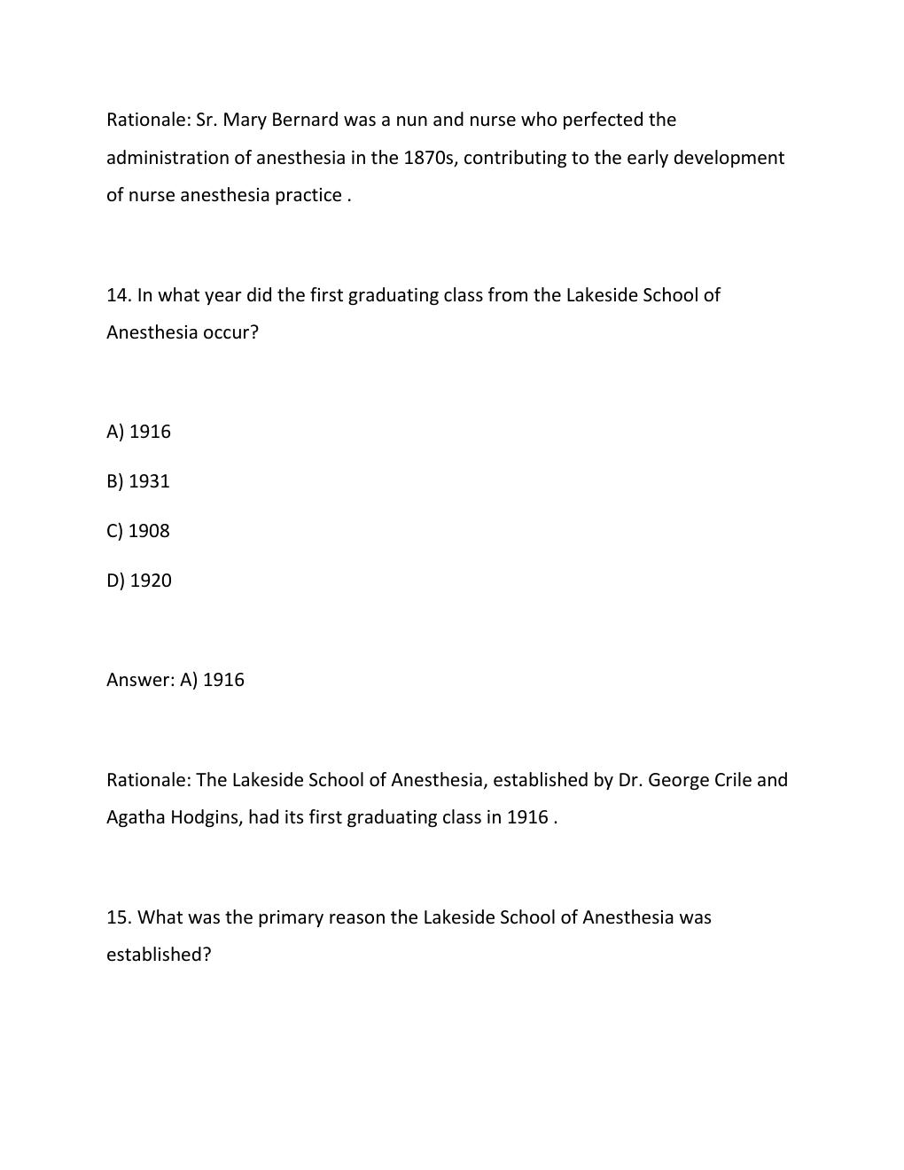 Preview page 10 of ANE 695 Module 1 Lesson  update comprehensive questions and verified answers (complete solutions) ASSURED SUCCESS GRADE