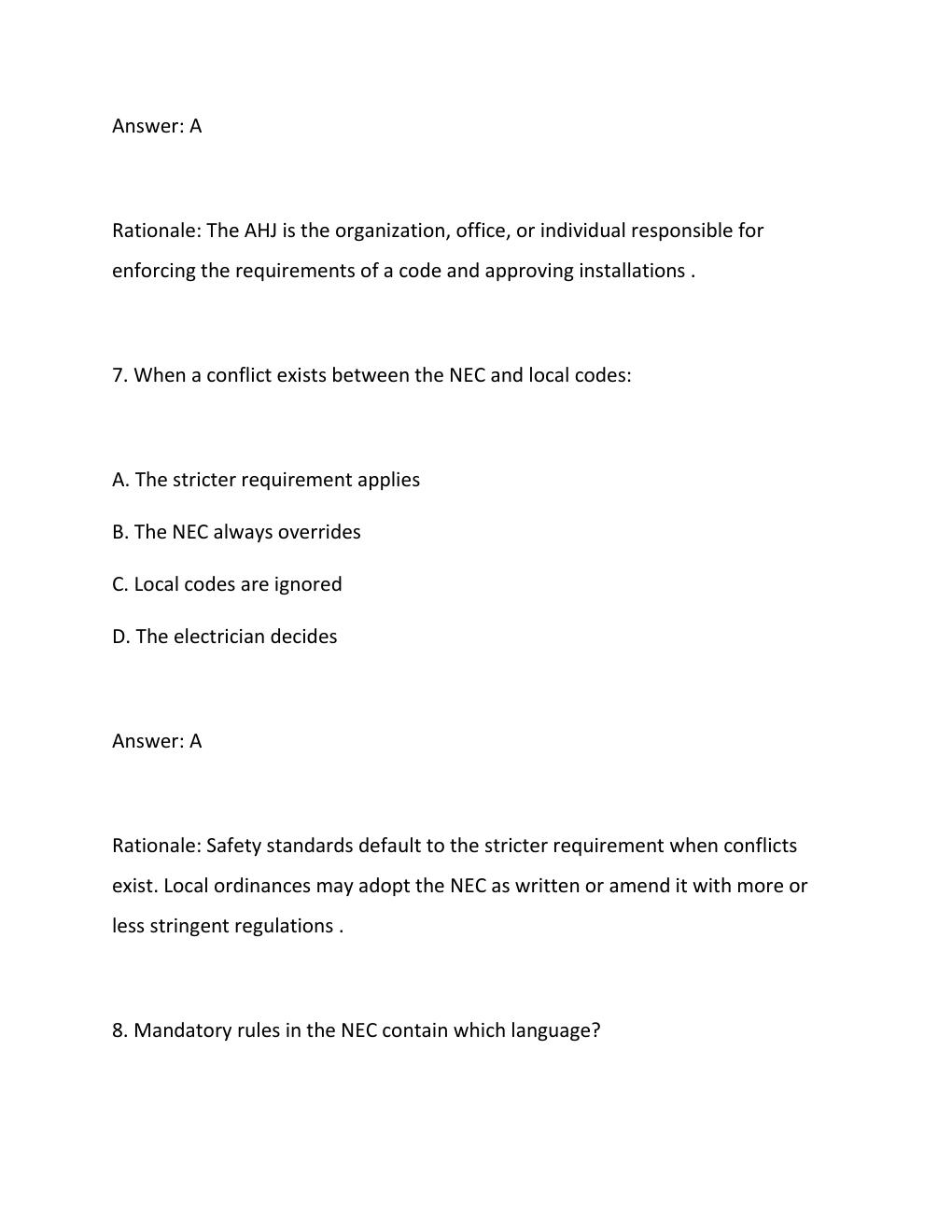Preview page 5 of Solution and Answer Guide Illustrated Guide to the National Electrical Code 9th Edition by Charles R