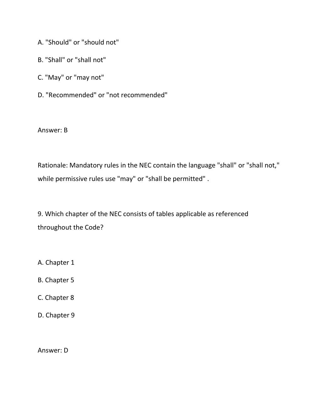 Preview page 6 of Solution and Answer Guide Illustrated Guide to the National Electrical Code 9th Edition by Charles R