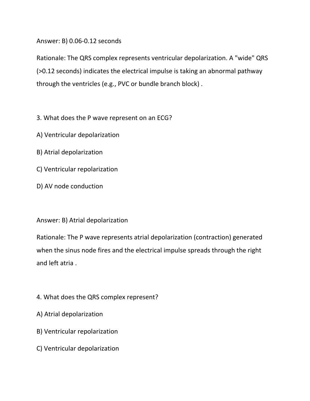 Preview page 2 of BASIC ARRHYTHMIA Sentara Test Questions and Answers Graded A