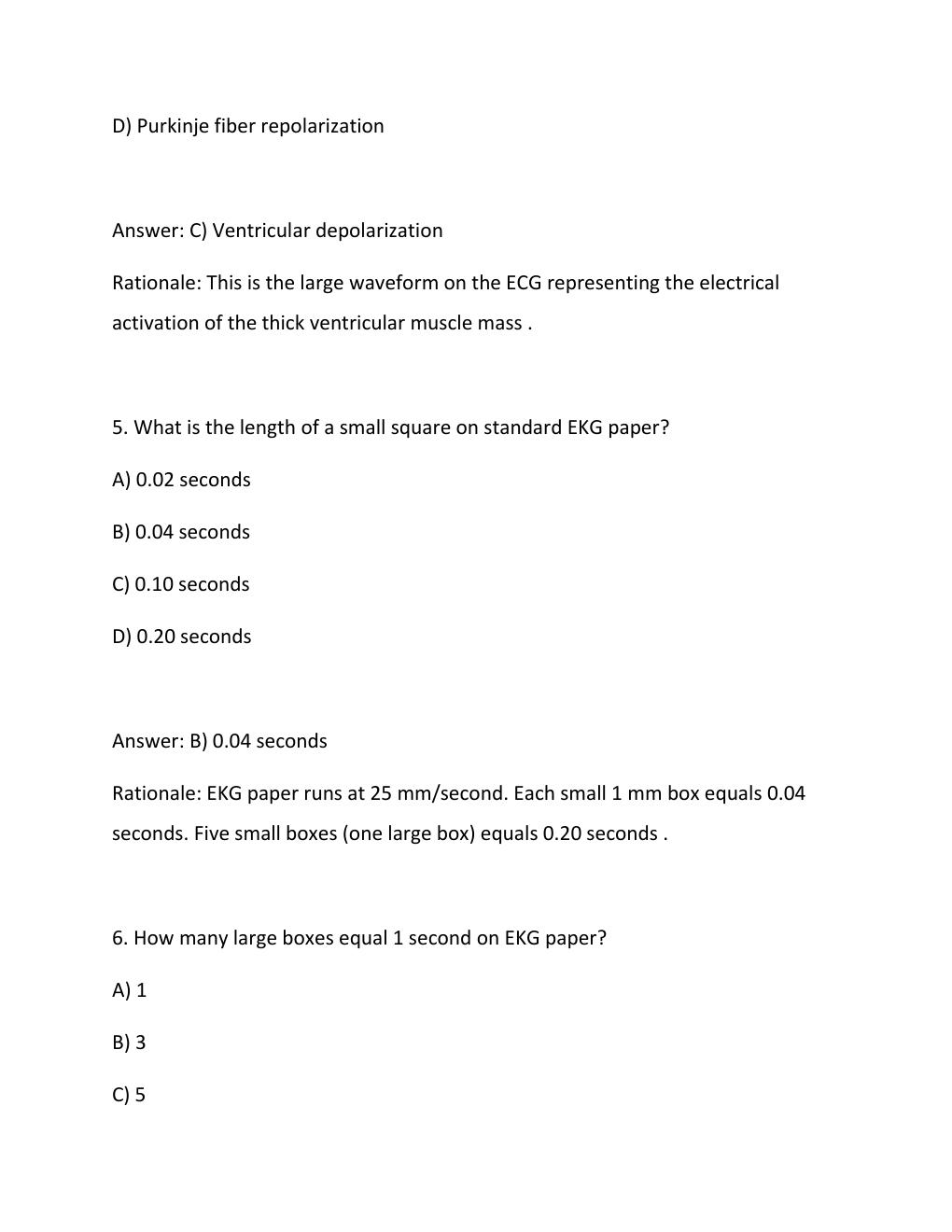 Preview page 3 of BASIC ARRHYTHMIA Sentara Test Questions and Answers Graded A