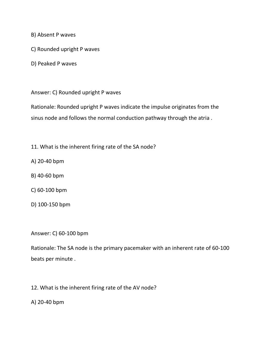 Preview page 6 of BASIC ARRHYTHMIA Sentara Test Questions and Answers Graded A