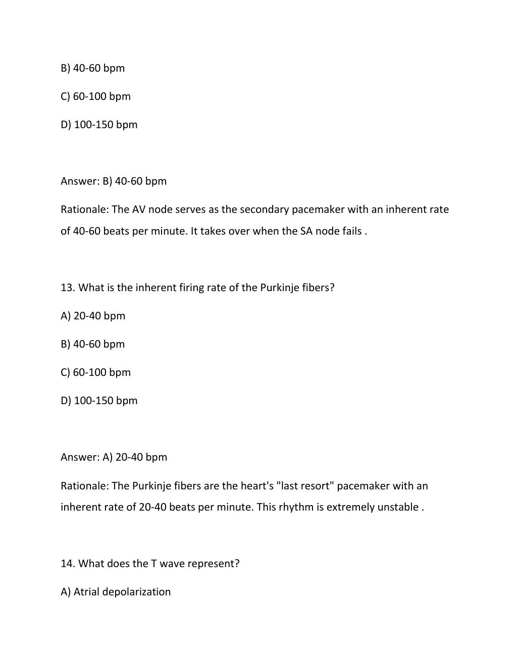 Preview page 7 of BASIC ARRHYTHMIA Sentara Test Questions and Answers Graded A