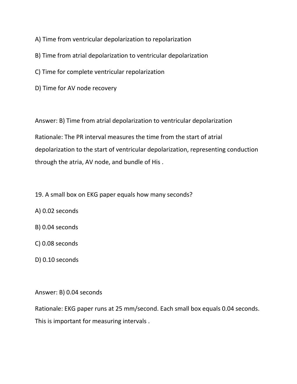 Preview page 10 of BASIC ARRHYTHMIA Sentara Test Questions and Answers Graded A