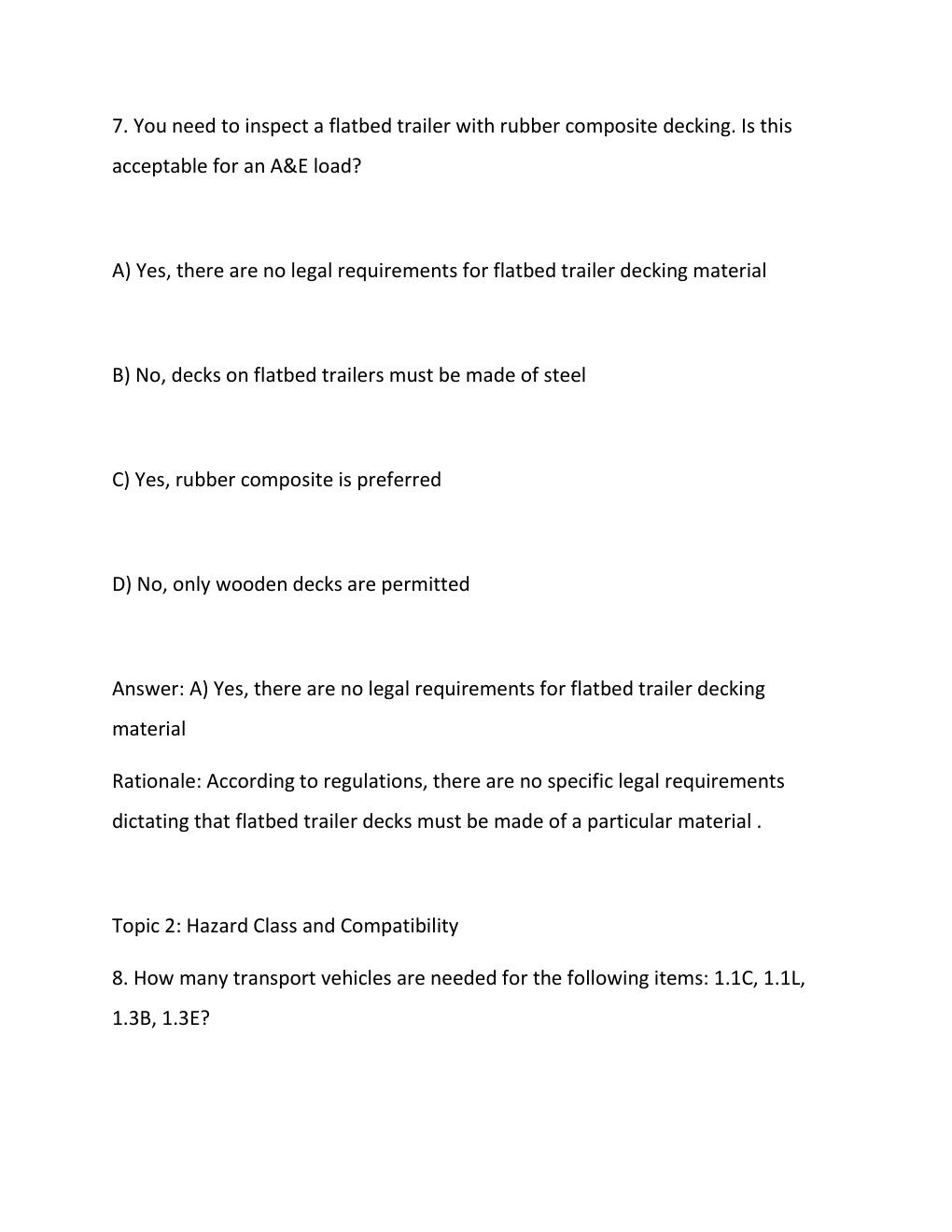 Preview page 6 of Ammo 51 Course MV-DL Questions and Answers 100%...