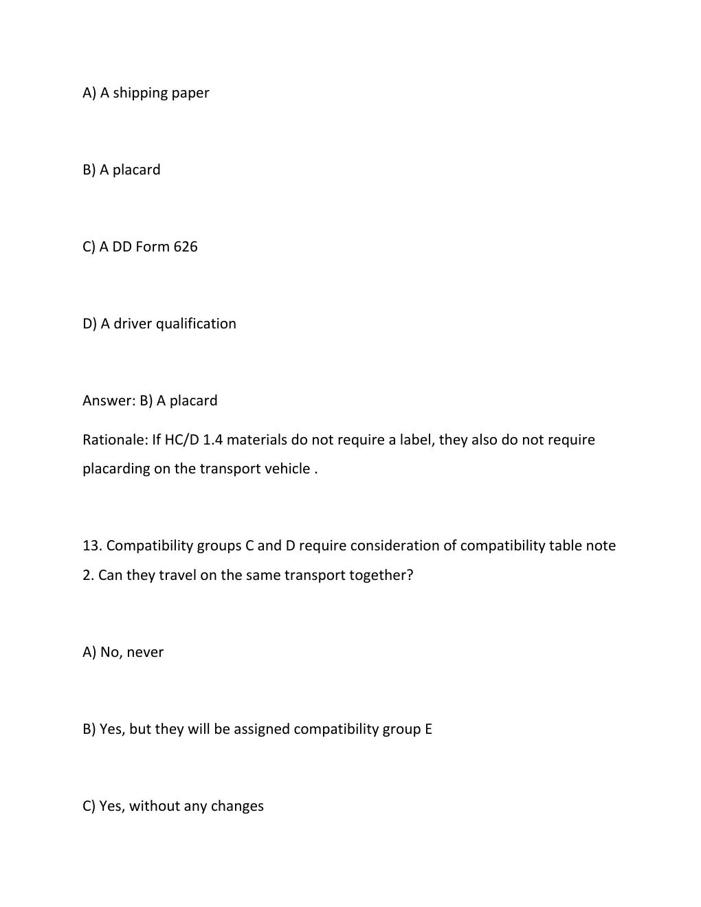 Preview page 10 of Ammo 51 Course MV-DL Questions and Answers 100%...